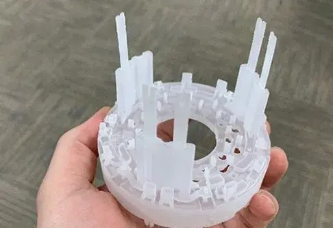 Calibration piece for an electron microscope produced with VisiJet M2S-HT90 material